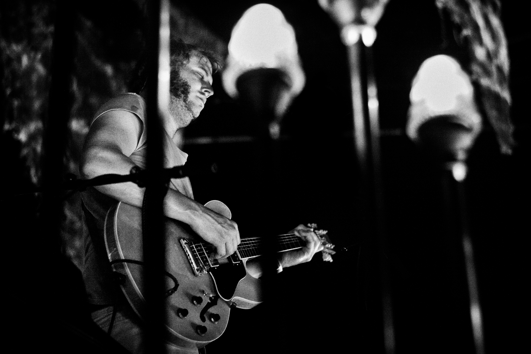 Bon Iver performing at Arena stage, Roskilde Festival 2012