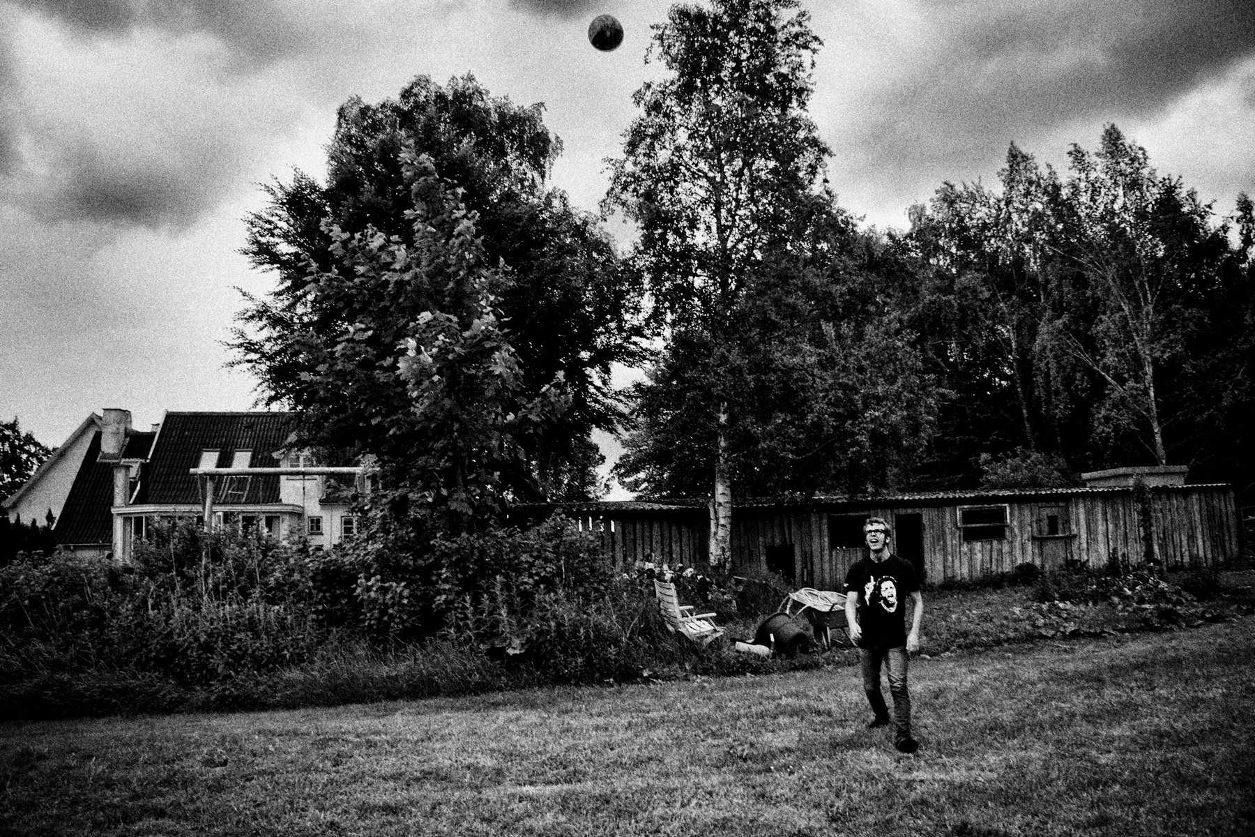 Playing football during the danish summer