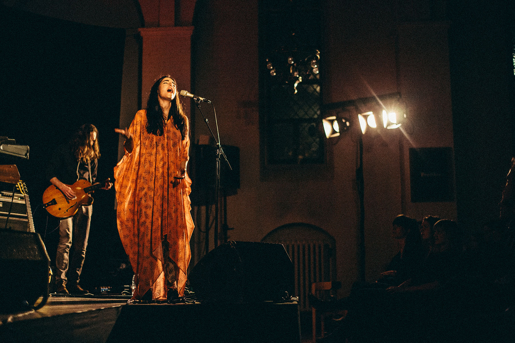 Picture from FROST festival 2013. Mariam the Believer and Cancer gave a concert in Koncertkirken at Blågårdsplads